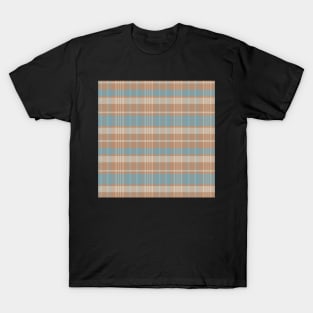 Cottagecore Aesthetic Calan 2 Hand Drawn Textured Plaid Pattern T-Shirt